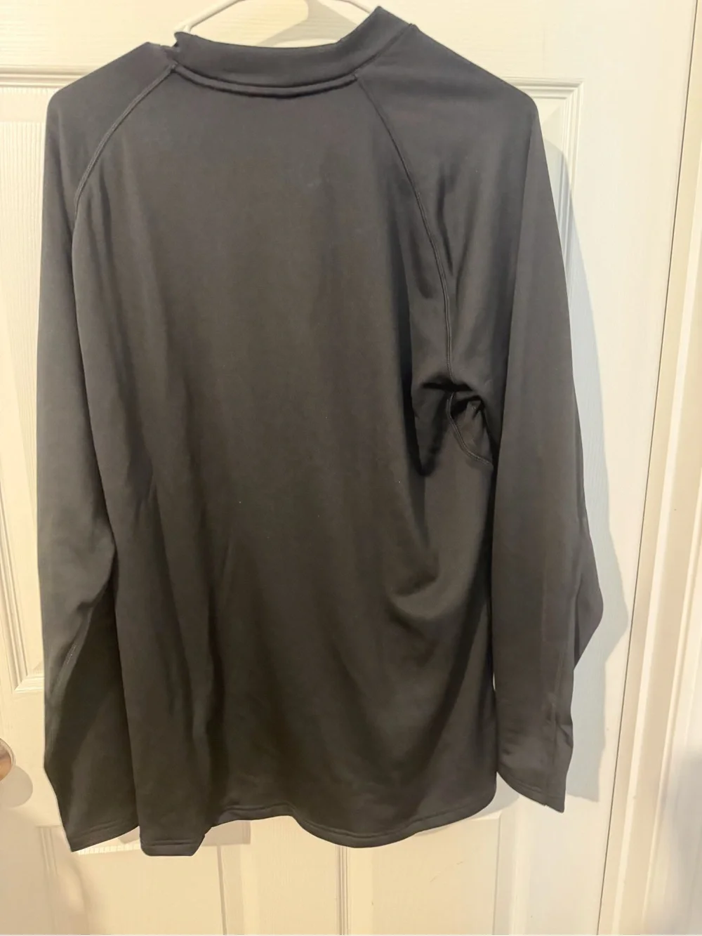 adidas Black Long-Sleeve Athletic Top with Logo